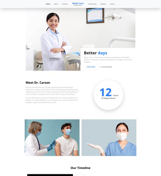 medic care template