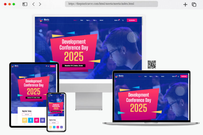 meeta event conference html template