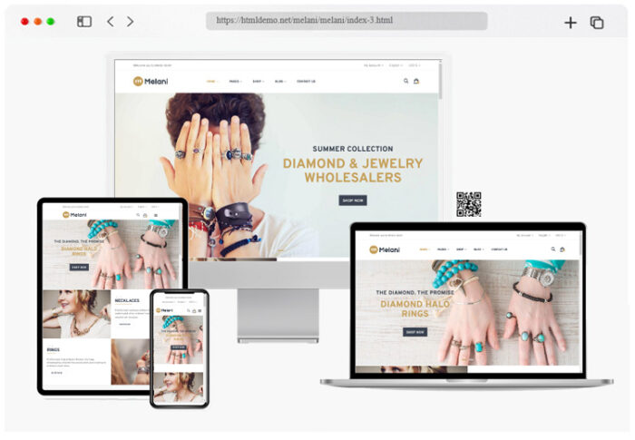 melani jewelry store html template