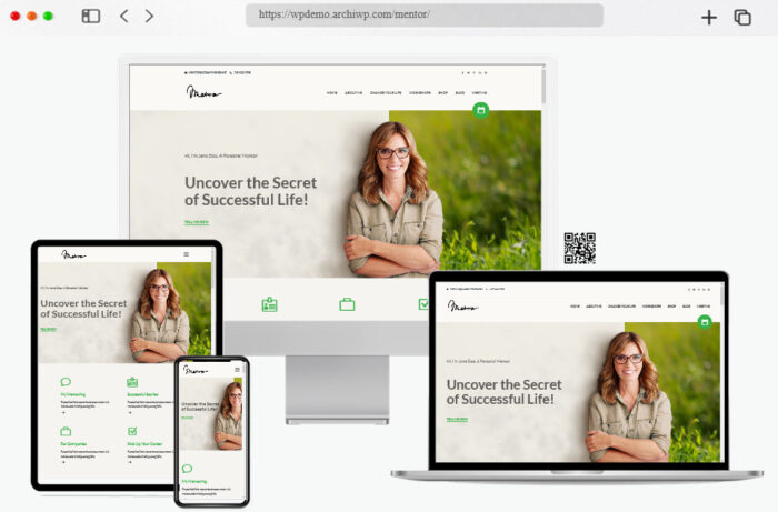 mentor personal development coach wordpress theme