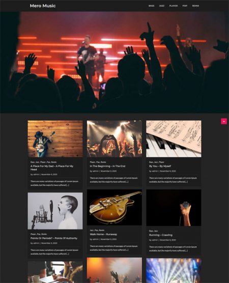 23 Best Free Music WordPress Themes 2024 - freshDesignweb
