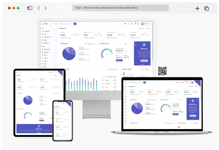 minia crypto admin dashboard template