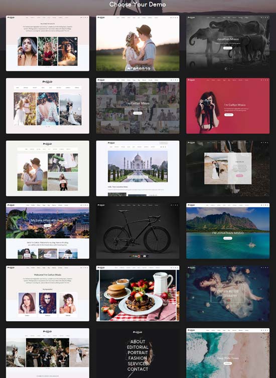 missio photography template