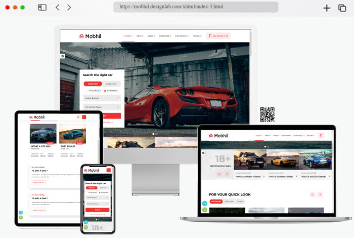 mobhil car dealer bootstrap html template