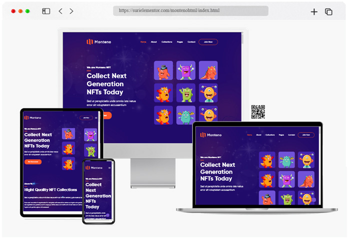monteno nft portfolio html template