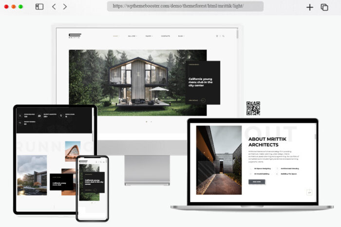 mrittik architecture interior html template