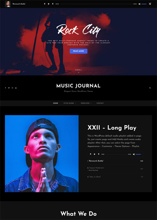 music journal free wordpress theme