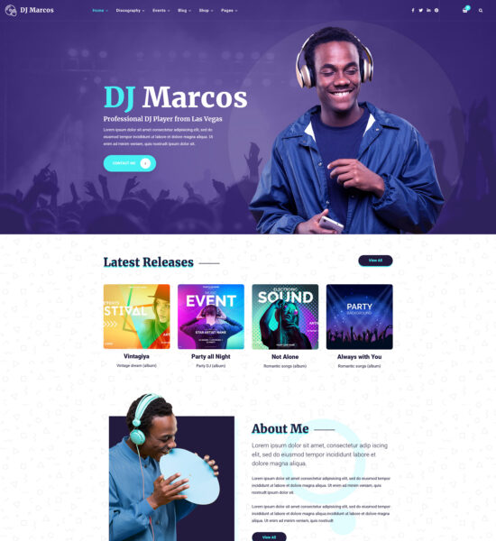 musiziya music band joomla template