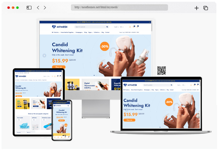 mymedi ecommerce html template