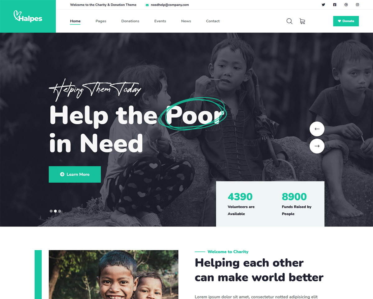 NGO Charity Website Templates