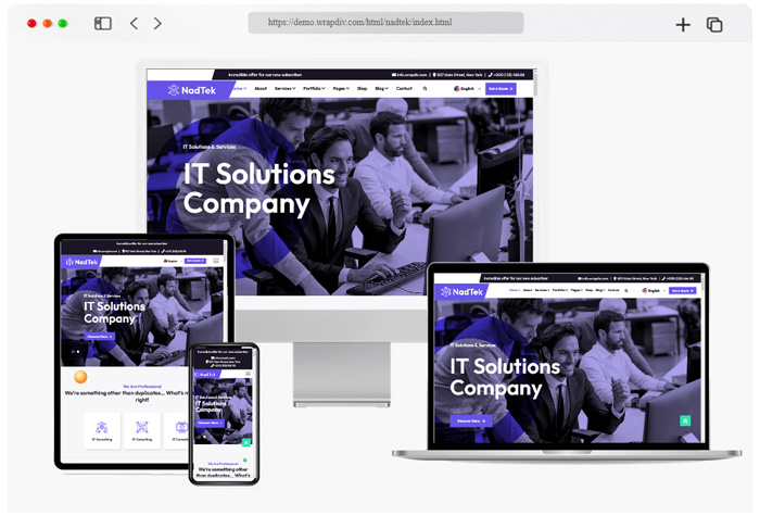 nadtek it solutions technology html template