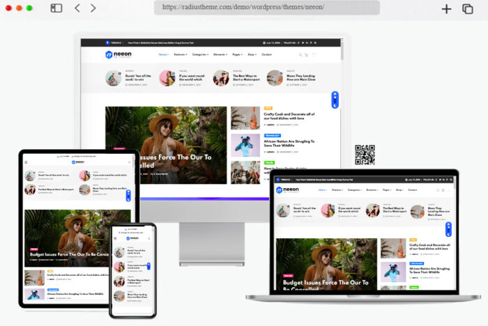 neeon wordpress news magazine theme