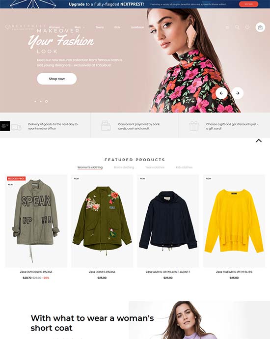 nextprest free ecommerce prestashop theme