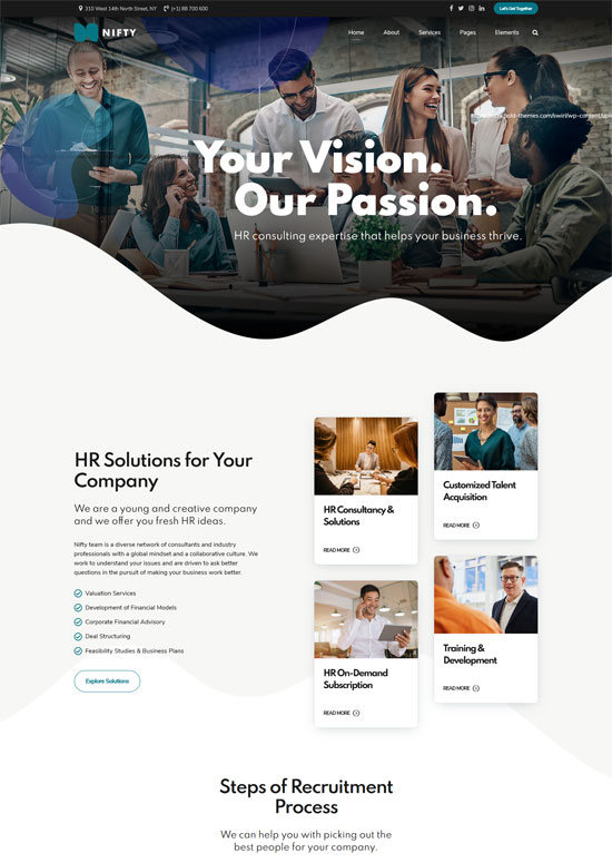 nifty business consulting themes