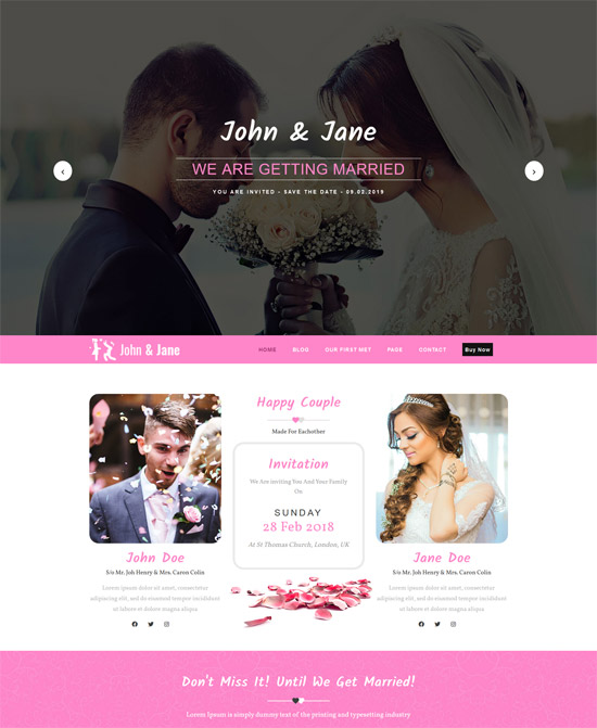 nikah wedding wordpress theme