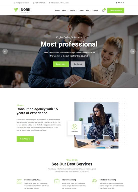 Fresh Consulting WordPress Themes Free & Premium - freshDesignweb