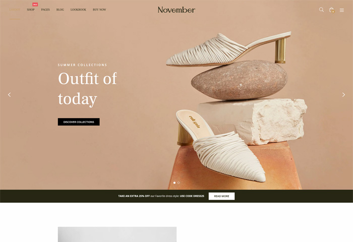 november sections shopify theme