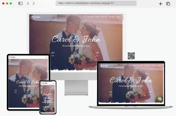 onelove wedding wordpress theme