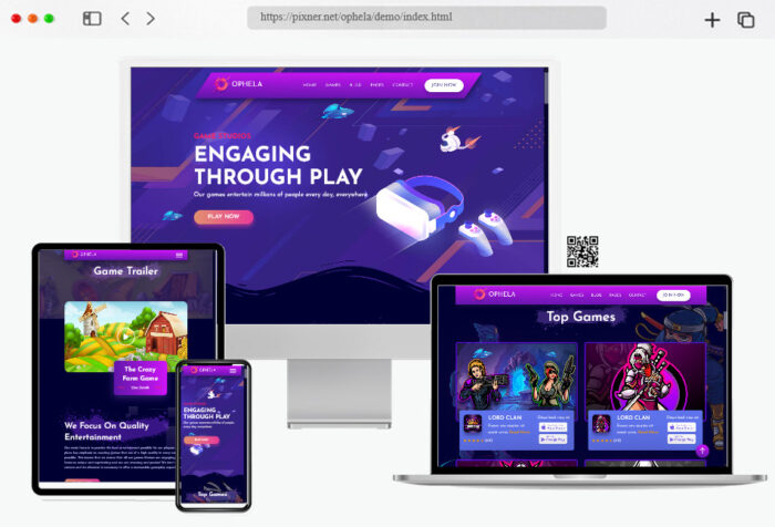 Awesome Game Website Templates