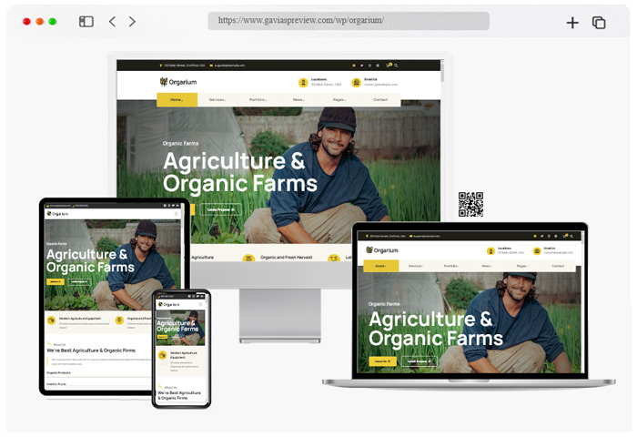 orgarium agriculture farm wordpress theme