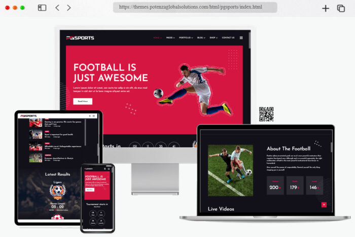 pgsports sports club html template