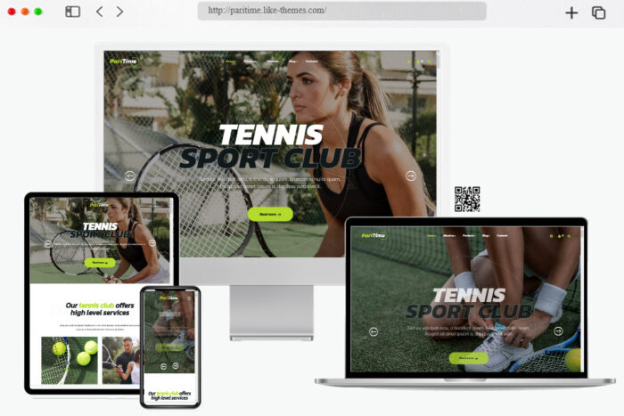 paritime tennis club wordpress theme