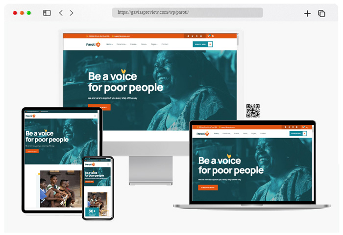 paroti nonprofit charity wordpress theme
