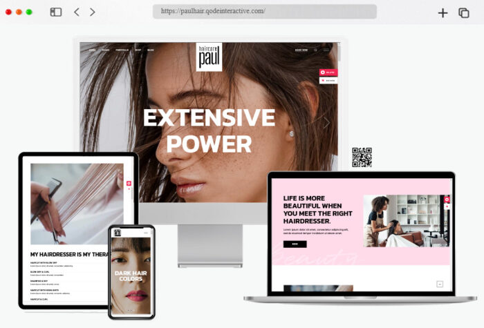 paulhair wordpress themes for hair salons