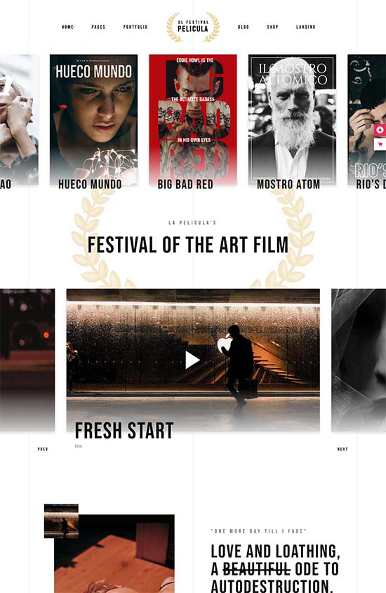 pelicula video production theme