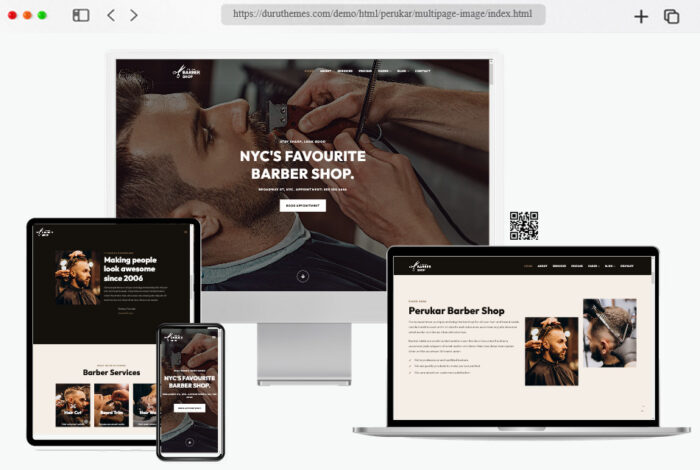 15+ Free Barber Shop HTML Website Templates