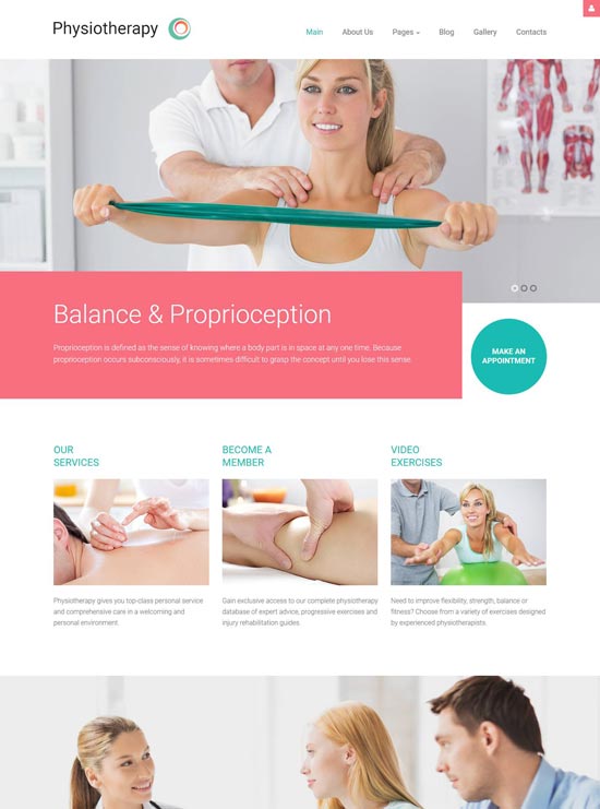 physiotherapy medical joomla template