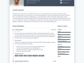 Pillar Free Bootstrap 5 Resume CV Template