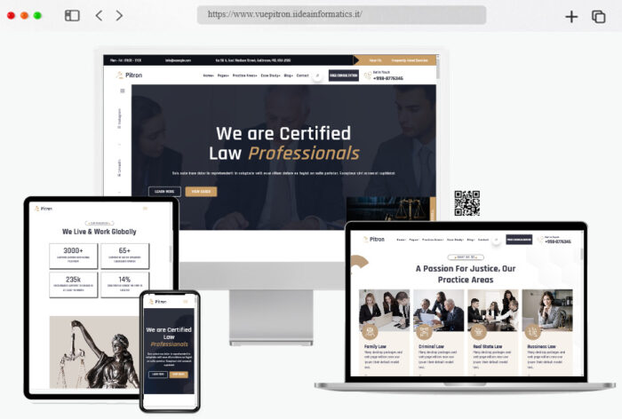 pitron legal practice website template