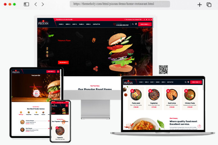 pizzan fast food restaurant html template