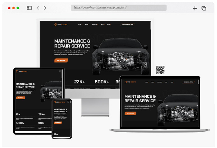 promotors car service wordpress theme