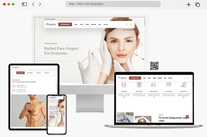 progery plastic surgery wordpress template