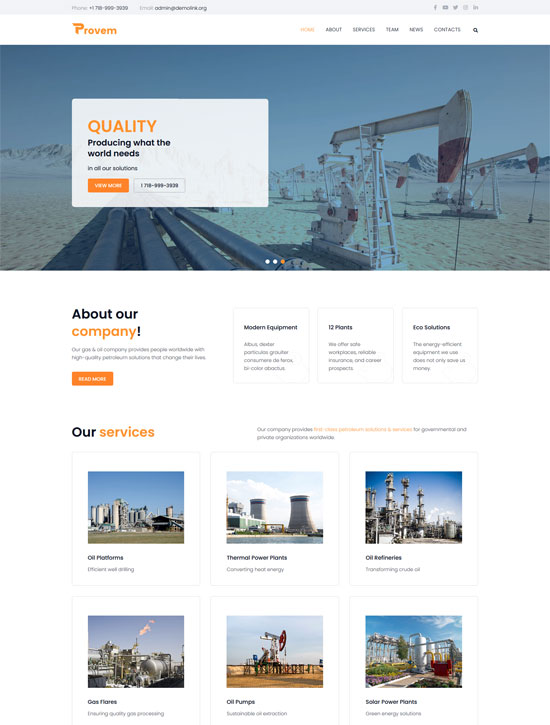 provem reliable and solid energy theme