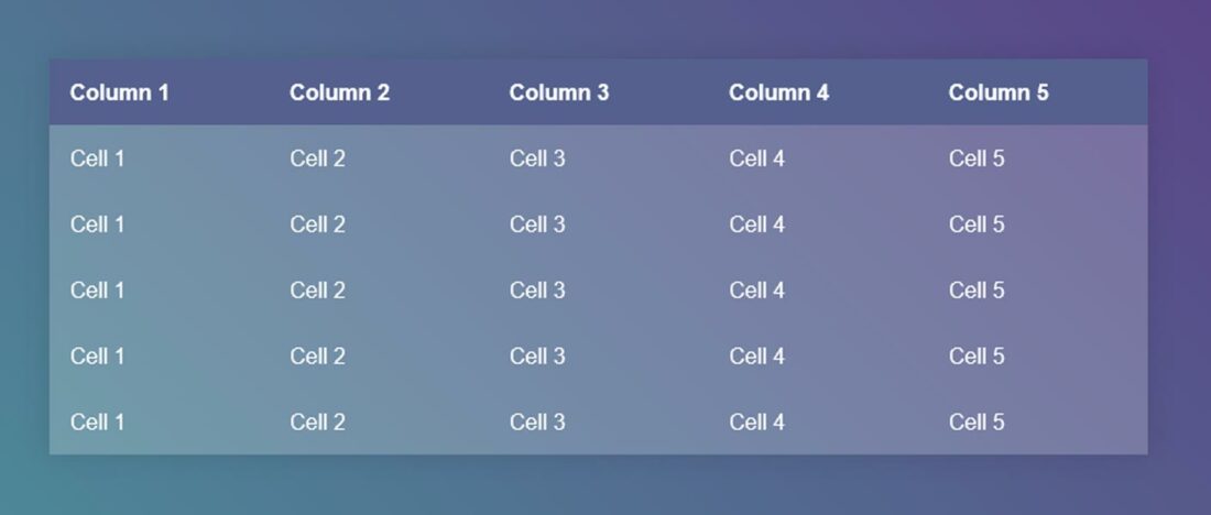 70+ Beautiful Free HTML & CSS Table Templates for 2025 - freshDesignweb
