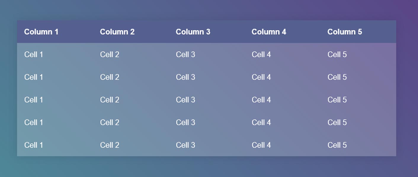 70 Free Beautiful CSS HTML Table Templates - freshDesignweb