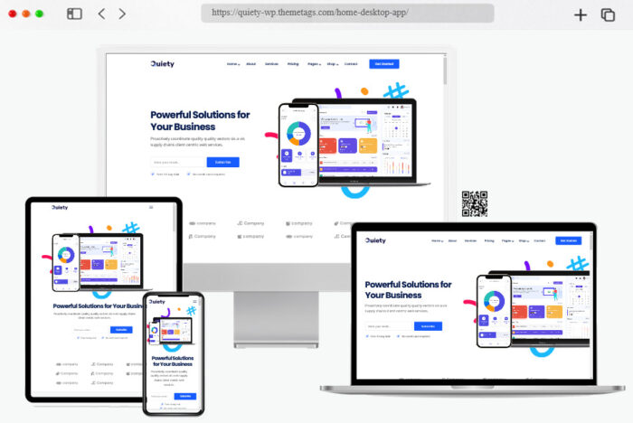 quiety software wordpress theme