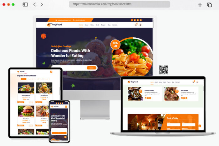 ragfood user friendly restaurant website design