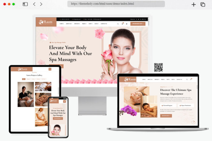 rasm beauty spa care html template