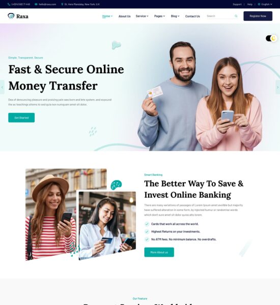 raxa online banking html