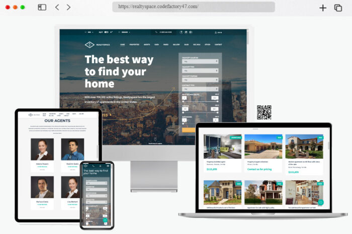 realtyspace real estate wordpress theme