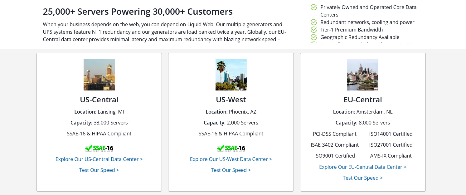 redundant systems to support your hosting infrastructure