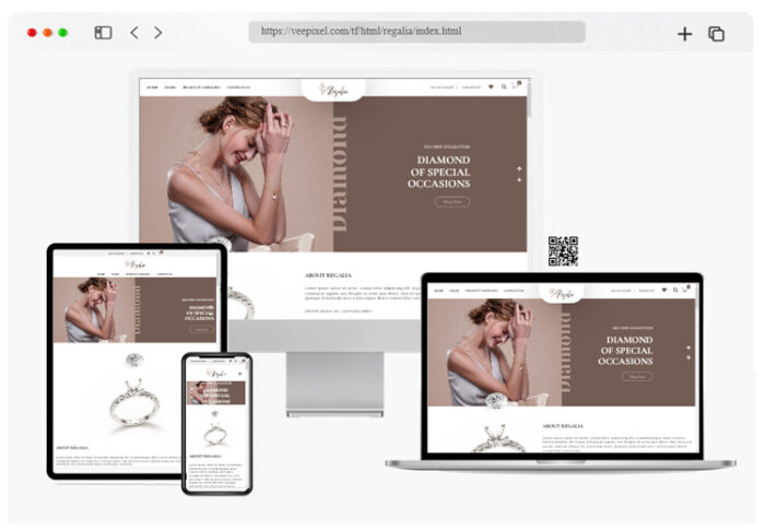 regalia jewelry shop html template