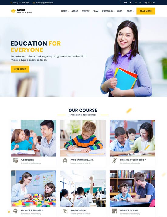 Responsive Education Website Templates Free Download Html With Css Jquery