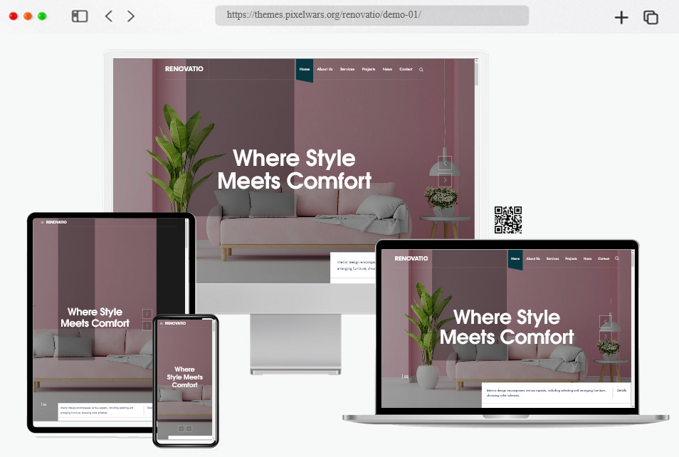 renovatio wordpress themes for interior decorators