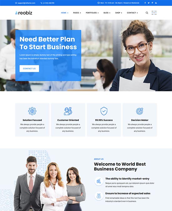 90 Best Business Consulting Website Templates 2021 Freshdesignweb