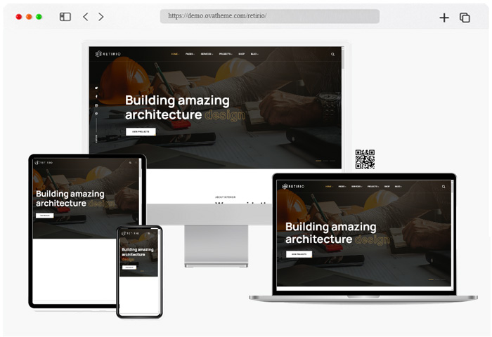 retirio architecture wordpress theme